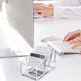 thumbnail image 4 of Dvruxg Clear Business Card Holder Box – Transparent Office Business Card Storage Case for Home, Desk & Exhibitions – Holds Cards, Pens, Notes, 4 of 5