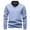 Blue, variant on Mens Sweater Tops Fashion Knit Collar Layered Long Sleeve Autumn and Winter Clothes for Men,GY2,4XL