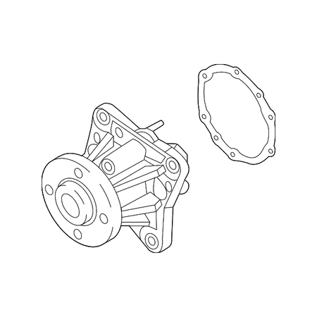 Genuine OE Mitsubishi Water Pump - 1300A107
