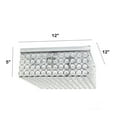 thumbnail image 4 of Lalia Home 12" Classix Glam 2-Light Decorative Square Crystal and Metal Flush Mount, Chrome, 4 of 9