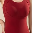 thumbnail image 5 of Roncen Women's Winter Thermal Vest - Seamless Padded Built-in Bra Fleece-Lined Undershirt Base Layer for Warmth - Solid Color Camisole Top with Inner Lining, Thermal Underwear Top, 5 of 5