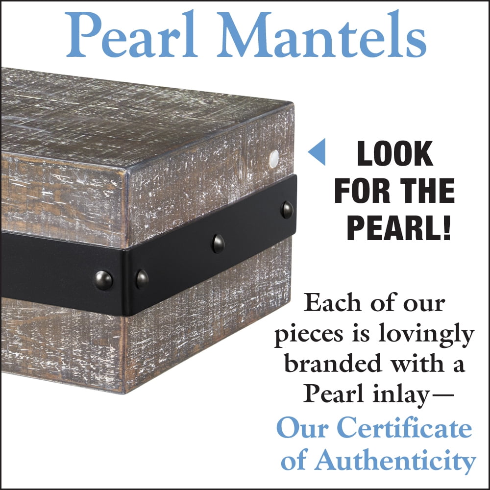 The Bedford 48" Pine Wood Mantel Shelf Gristmill Finish