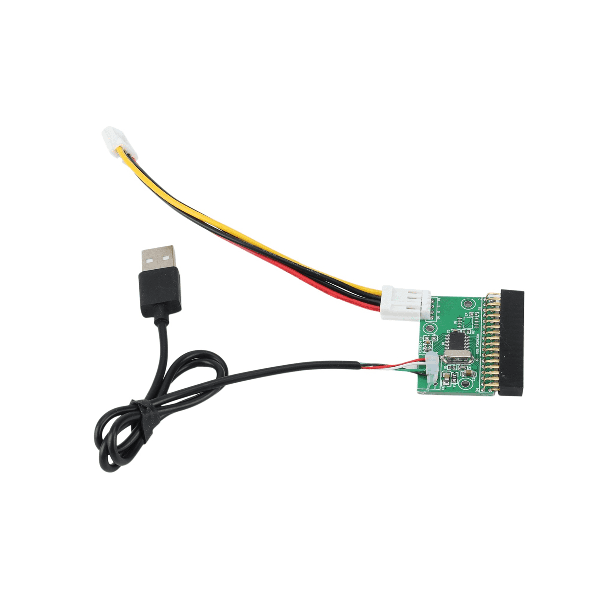 2X 1.44MB 3.5Inch Floppy Drive Connector 34 PIN 34P to USB Cable Adapter PCB Board PC USB TO FLOPPY U Disk to Floppy,2 x Floppy Drive Connector 2 cable,Green