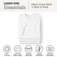 thumbnail image 4 of Lands' End Essentials Men's Crew Neck T-Shirt 3 Pack - Premium Cotton Tee, Casual Regular Fit, 4 of 6
