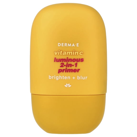 DERMA E Vitamin C Luminous 2-in-1 Primer, For All Skin Types, 1 fl oz (30 ml)