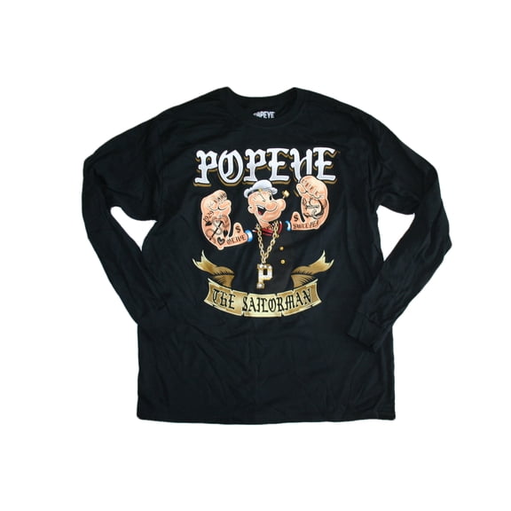 Popeye The Sailorman Men's Long Sleeve T-Shirt (Small)