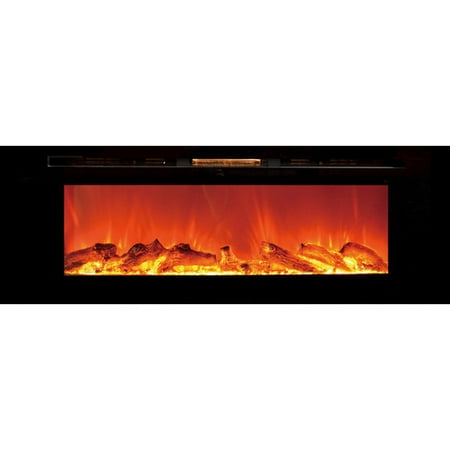 Orren Ellis Slack Wall Mounted Electric Fireplace Walmart Com