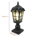 thumbnail image 4 of Fichiouy Post Pole Light Vintage Roman pillared lamp Outdoor Fixture for Garden Yard Black E26, 4 of 10