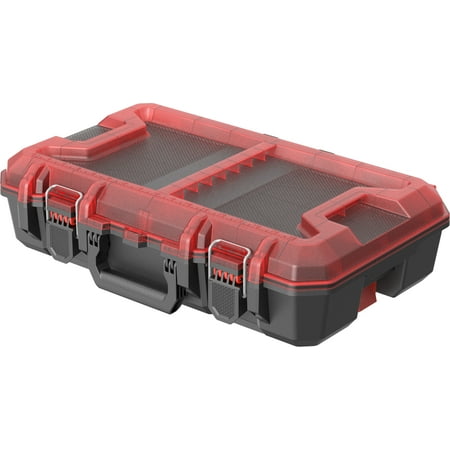 hyper tough hyper stack tool box organizer, red