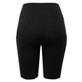 thumbnail image 4 of FashionMille Women's High Waist Biker Shorts with Side Pockets Yoga Hiking Exercise Activewear, 4 of 5