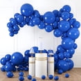 thumbnail image 1 of EcoNesxp 10 5 blue latex different sizes 18 12 dark blue balloon arch set, 1 of 5