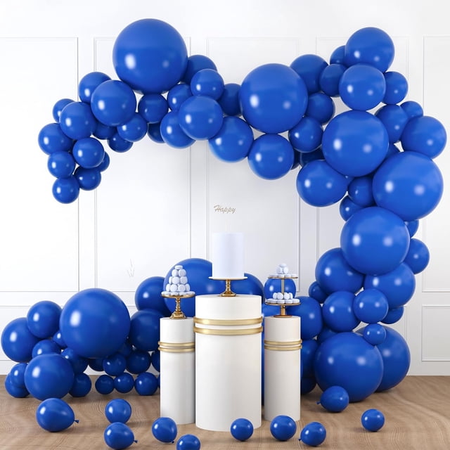 EcoNesxp 10 5 blue latex different sizes 18 12 dark blue balloon arch set