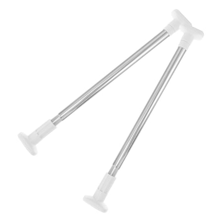 FRCOLOR  2 Pcs Adjustable Closet Hanging Rod Telescopic Clothes Rail