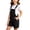 Black, variant on Denim Overalls for Girls Loose Jean Shorts Overall Bib Summer Casual Stretchy Adjustable Shortalls (Yellow, 6-7 Years)