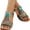 Blue, variant on Women's Casual Beach Sandals with foot arch pad, Breathable and comfortable shoes
