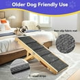 thumbnail image 3 of 2025 Upgraded Dog Ramp for Couch, Foldable Small Dog Ramp for Low Bed, 4 Adjustable Height from 13'' to 21", Portable Stable Pet Steps with Non-Slip Pad, Pet Ramps Use for Sofa Couch Stairs, 3 of 13