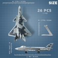thumbnail image 2 of NUOTIE 1:100 Scale J-20 Fighter Jet Quick Build Model Kit Plastic Millitary Jet Toy Plane Assembly Aircraft Model with Stand Gift for Kids (26 Pieces), 2 of 6