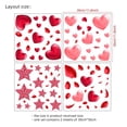 thumbnail image 3 of JeashCHAT Valentine's Day Wall Decals Removable Wall Stickers Peel and Stick Wall Decor for Bedroom Living Room Valentine's Day Decorations, 3 of 6
