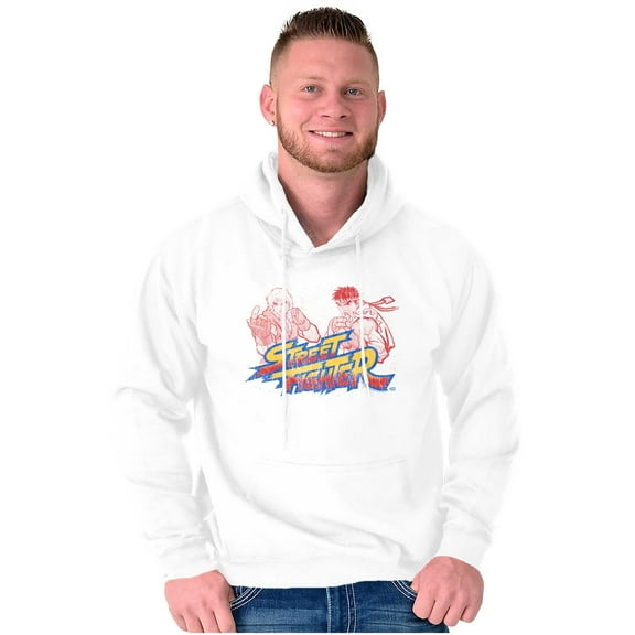 Street Fighter Ryu Luke 90s Gamer Hoodie Sweatshirt Women Men Brisco Brands M