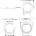 thumbnail image 2 of Plastic Lamp Shade Reducer Ring - 8 Pack E27 To E14 Lampshade Converter Rings, 2 of 5