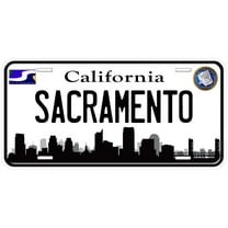 Sacramento CA Skyline Novelty Car Auto License Plate