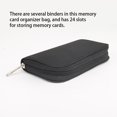 thumbnail image 2 of Mobile Phone Memory Card Holder Zipper Closure Bag Large Capacity Storage Case Padded Interior Protective Carrying Pouch, 2 of 8