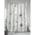 thumbnail image 5 of Fsddascl Sage Green Dandelion Shower Curtain Set - 48" x 72" Washable Bathtub Curtain with 12 Hooks, White Green Floral Waterproof Fabric Stall Shower Curtains for Bathroom/Bathtub Décor, 5 of 6