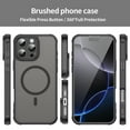 thumbnail image 2 of Dteck Magnetic Case for iPhone 13 Pro Max,Shockproof TPU+PC Matte Translucent Back Slim Protective Case Compatible with MagSafe Cover for iPhone 13 Pro Max,Black, 2 of 9