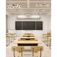 thumbnail image 4 of Fluorescent Light Covers for Ceiling Lights 1 Piece, Orange Blue Boho Magnetic Classroom Light Covers 4x2 Feet, Mid-century Modern Botanical Fluorescent Ceiling Filters for Office Classroom, 4 of 7
