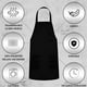 thumbnail image 4 of Juego de 10 delantales para cocineros, camareros, barberías y pintores, 4 of 6