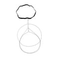 thumbnail image 3 of Cadena de muslo para mujer Cadena de muslo de cuerpo de bikini ajustable Cadenas de pierna de cristal bohemio Plata jinwen Cadena de pierna, 3 of 8