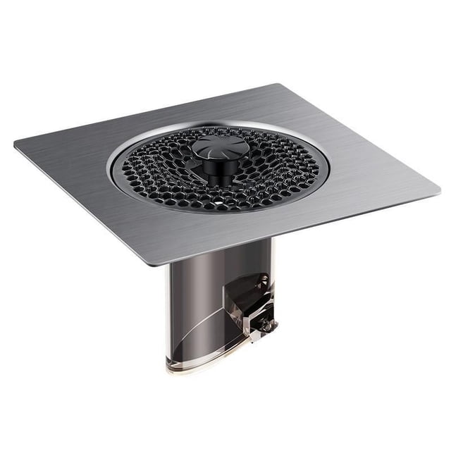 Drenaje de Piso Perfecl Cuadrado de Metal Inoxidable 4 Pulgadas