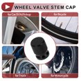 thumbnail image 3 of Unique Bargains 4 Pcs Mesh Pattern Tire Valve Stem Caps Decorative Tyre Valve Dust Covers Aluminum Alloy Black 16mm, 3 of 7