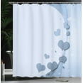 thumbnail image 3 of Ambesonne Love Shower Curtain, Romance Artwork Valentines Day, 69"Wx84"L, Blue Grey, 3 of 4