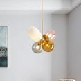 thumbnail image 5 of Fashionable Colored Glass Ball LED Pendant Lamp Chandelier Ceiling Lighting, 5 of 12
