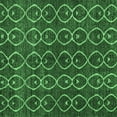 thumbnail image 1 of Ahgly Company Indoor Square Abstract Emerald Green Modern Area Rugs, 7' Square, 1 of 4