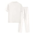 thumbnail image 5 of Gamivast Men's Casual Set Short Sleeve Button Neck Top and Pants with Pocket Detail Outfit for Summer Daily Work Golf Travel Lounge Walking Suit, 5 of 5