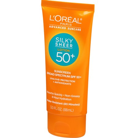 L'Oreal Paris Advanced Suncare Silky Sheer Face Lotion SPF 50+, 3 fl oz