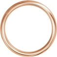 14k Rose Gold 6mm Gypsy-Set Bridal Wedding Engagement Anniversary Band