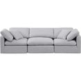 thumbnail image 5 of Meridian Furniture Indulge 105" Contemporary Linen Fabric Modular Sofa in Gray, 5 of 7