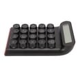 thumbnail image 3 of Calculadora de interruptor azul 20 teclas Apagado inteligente Calculadora mecánica desmontable antideslizante con pantalla LCD de 10 dígitos Negro, 3 of 8