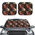 thumbnail image 2 of Cauagu Rose Flowers Cauagu {designName} Print Foldable Car Windshield Sun Shade | Front Windshield Shade for Sun | Fits Small Sedans, Mini SUVs, Hatchbacks-Large, 2 of 6