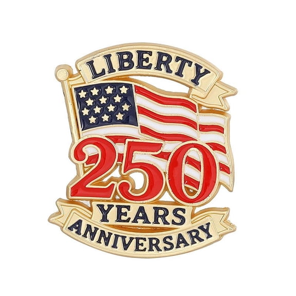 250th Birthday Collar & Lapel Pin, 1776-2026 Historic Patriotic USA Enamel Badge Pin, America 250th Birthday Pins for s Day
