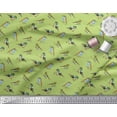 thumbnail image 2 of Soimoi Poly Georgette Fabric Flycathcer Bird Fabric Prints By Yard 52 Inch Wide, 2 of 5