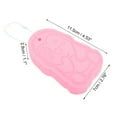 thumbnail image 4 of Unique Bargains 1 Pc Cute Penguins Pattern Bath Sponge Body Scrubber Pink, 4 of 6