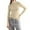 Beige, variant on tarylea Women's Basic Tops High Neck Long Sleeve Undershirt Solid Color Tops Casual Wear Fall Loungewear