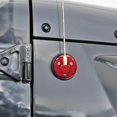 thumbnail image 2 of Jeep Antenna Base Cover, Red Aluminum Decorative Cap, Car Modification Accessory, Includes Allen Wrench and Screws, Fits Jeep Models, 2 of 5