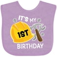 thumbnail image 3 of Inktastic Its My 1st Birthday with Construction Tools Boys Baby Bib, 3 of 4