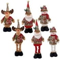 thumbnail image 3 of AmaMary Christmas Retractable Decorative Figurines Christmas Snowman Reindeer Santa Plaid Standing Home Decor Dolls Doors Windows Tables Trees Festive Christmas Gifts, 3 of 6
