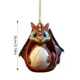 thumbnail image 4 of kjfeif Dragon Baby Egg Hanging ornament Christmas Tree Charm Cute Cartoon Car Pendant Bag Keychain Decoration Acrylic Christmas Hanging ornament Christmas Tree Hanging, 4 of 5